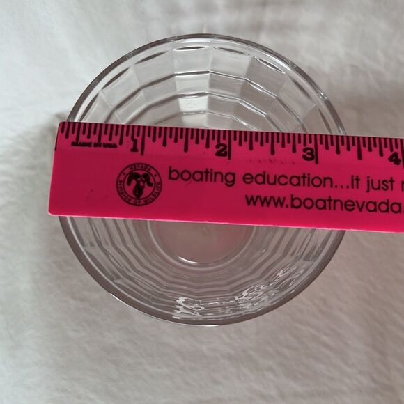 Crown Royal Whiskey 10 Oz Rocks Glass 3 1/2 In Round 3 1/2 In Tall Bar Cocktail - Picture 6 of 7